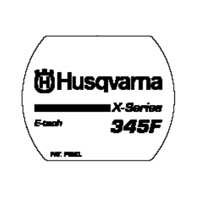 Etiketė Husqvarna 345 F X-series