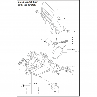 HUSQVARNA 545 DALIŲ IŠKLOTINĖS 3